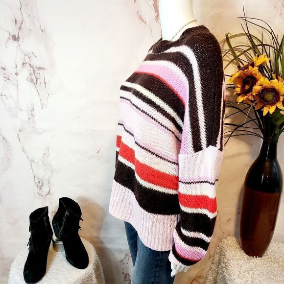 Something Navy Angora mohair wool soft knit sweater - Picture 4 of 7